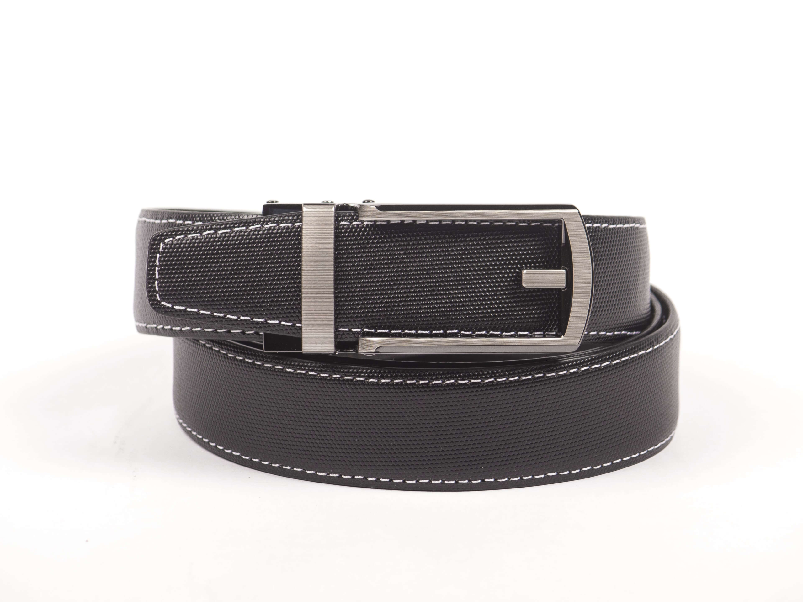 Tru Fit Pilot Belt - Regency Black Genuine Leather